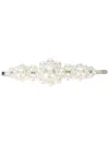 Simone Rocha Pearl Embellished Hair Clip In Pearl