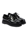 Simone Rocha Heart Toe Leather Platform Brogues In Multi