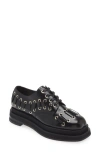 Simone Rocha Woman Lace-up Shoes Black Size 6 Leather In Black