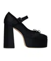 Simone Rocha Heart Toe Platform Pumps In Black