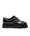 Simone Rocha Woman Lace-up Shoes Black Size 6 Leather In Black