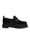 Simone Rocha Artificial Pearl Decorated Loafers In Black
