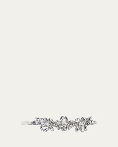Simone Rocha Heartbloom Hair Clip In Gray