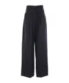 Simone Rocha High-waist Wide-leg Trousers In Black