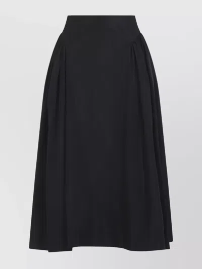 SIMONE ROCHA HIGH-WAISTED GATHERED MIDI SKIRT BIND