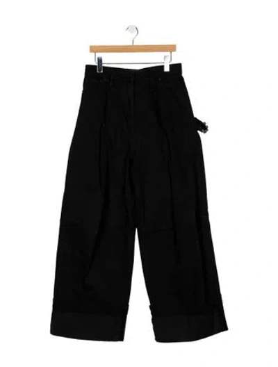 Pre-owned Simone Rocha High-rise Wide Leg Jeans W/ Tags In Black