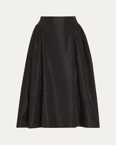 Simone Rocha Hip Detail Bind Midi Skirt In Black