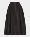 Simone Rocha Hip Detail Bind Midi Skirt In Black