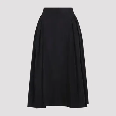 Simone Rocha Hip Detail Bind Midi Skirt In Black
