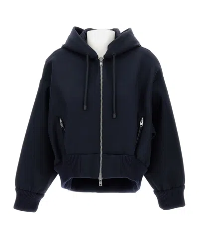 SIMONE ROCHA HOODED ZIP-UP CASUAL JACKET