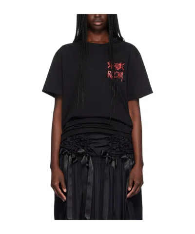 Simone Rocha Item O-neck Short-sleeved T-shirt In Black