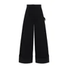 Simone Rocha Wide Leg Puddle Jeans In Black