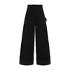 Simone Rocha Wide Leg Puddle Jeans In Black