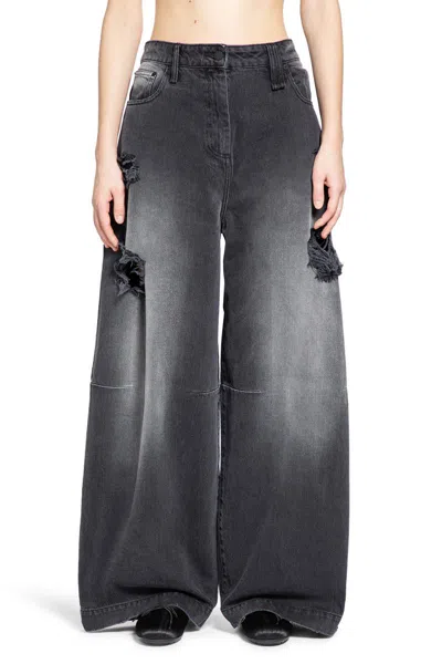 Simone Rocha Jeans In Black