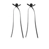 Simone Rocha Bow Ribbon Earrings In Black
