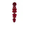Simone Rocha Drip Crystal-embellished Drop Earrings In Red