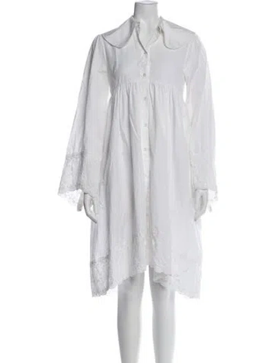 Pre-owned Simone Rocha Knee-length Dress In White