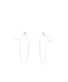 Simone Rocha Knot Earrings In White
