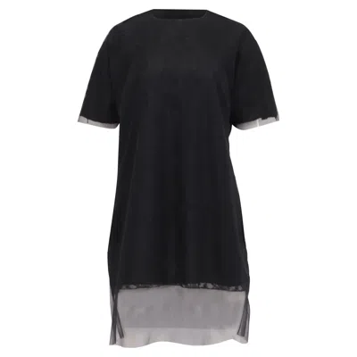 Simone Rocha Lace Mini Dress In Black Silk