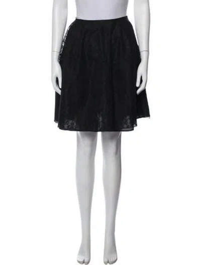 Pre-owned Simone Rocha Lace Pattern Mini Skirt In Black
