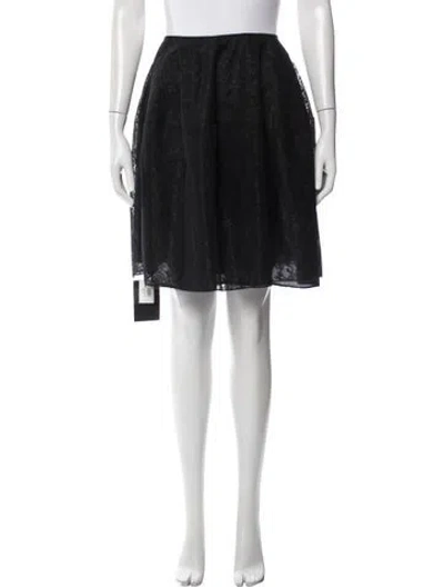 Pre-owned Simone Rocha Lace Pattern Mini Skirt W/ Tags In Black