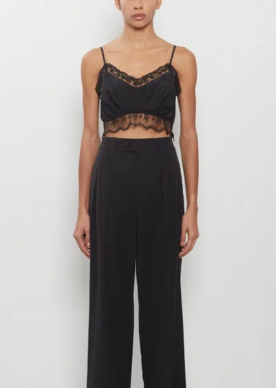 Simone Rocha Lace Trim Negligee Bralette In Black