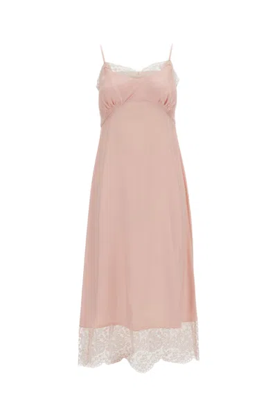 Simone Rocha Spaghetti Strap Midi Dress In Neutral