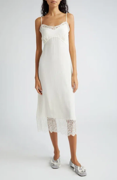 Simone Rocha Lace Trim Slipdress In Ivory