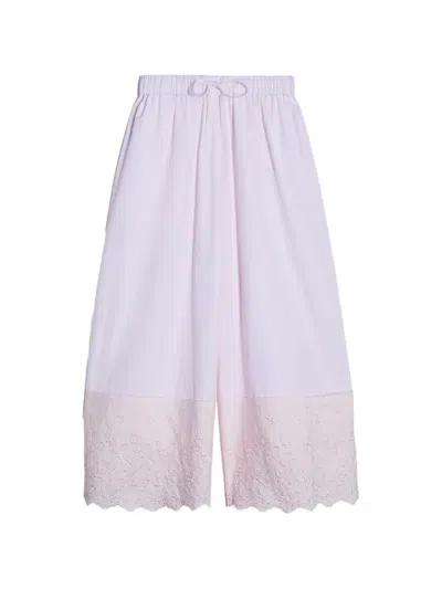 Simone Rocha Lace-trim Trousers In Multi