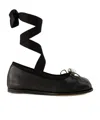 Simone Rocha Heart Toe Ballerinas - Leather - Black In Black
