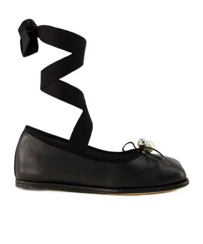SIMONE ROCHA SIMONE ROCHA HEART TOE STRAPPED BALLERINAS