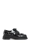 Simone Rocha Decorative-stitching Derby Shoes In Black