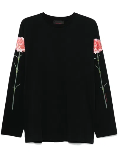 SIMONE ROCHA CARNATION-PRINT T-SHIRT
