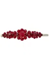 Simone Rocha Large Flower Crystal-embellished Hair Clip In Red