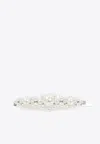 Simone Rocha Pearl Large Flower Hair Clip Unica In White