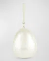 Simone Rocha Large Pearly Egg Crossbody Bag In Pearlpearl