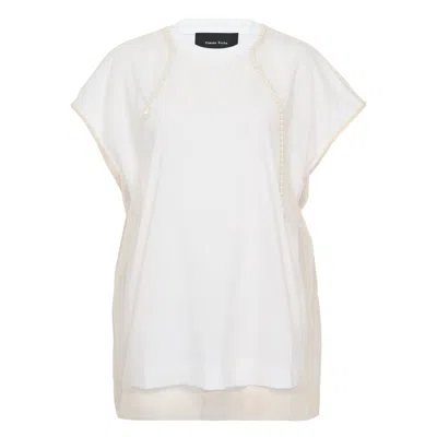 Simone Rocha Layered Liquid Smock T-shirt