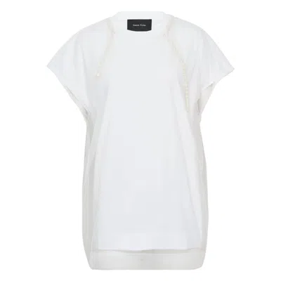 Simone Rocha Layered Liquid Smock T-shirt