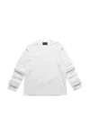 Simone Rocha White Layered Ruffle Frill Long Sleeve T-shirt In White