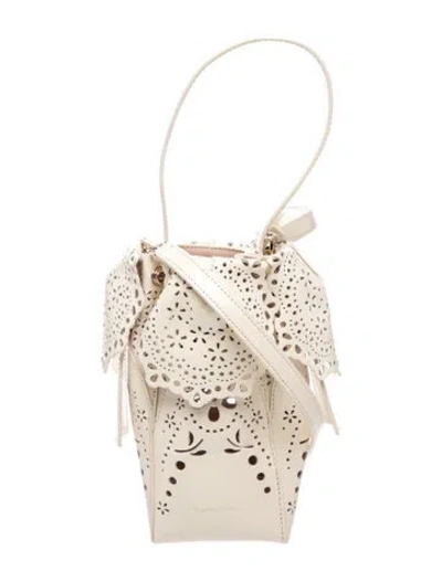 Pre-owned Simone Rocha Leather Bucket Bag In Neutral