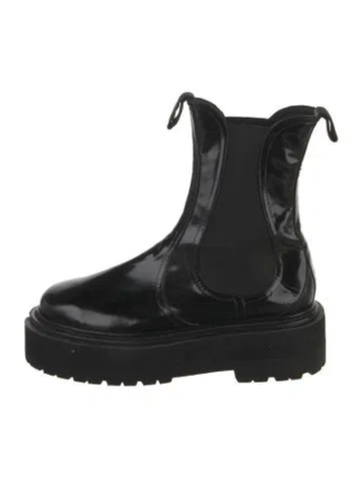 Pre-owned Simone Rocha Leather Chelsea Boots In Black