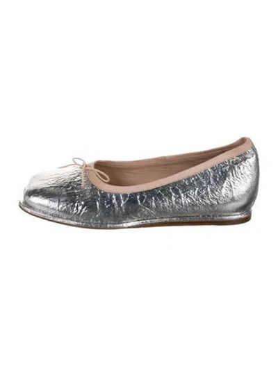 Pre-owned Simone Rocha Leather Colorblock Pattern Ballet Flats