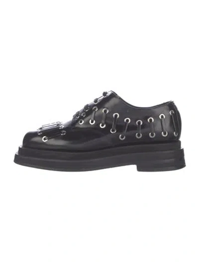 Pre-owned Simone Rocha Leather Oxfords In Black