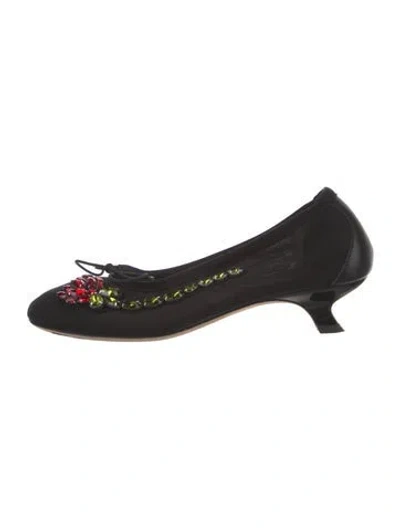 Pre-owned Simone Rocha Leather Pumps In Black