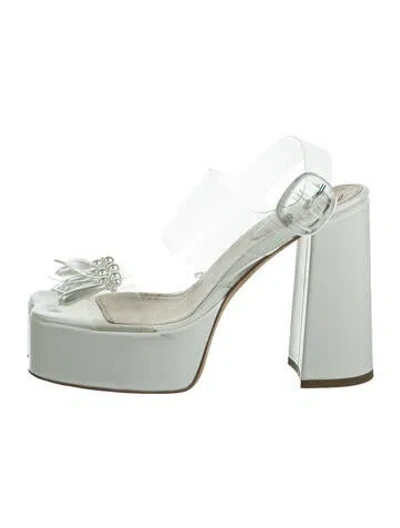 Pre-owned Simone Rocha Leather Sandals In White