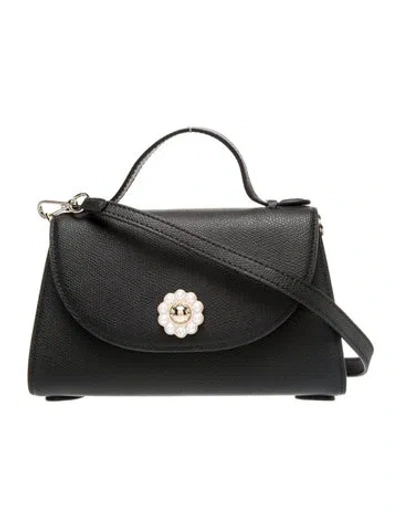 Pre-owned Simone Rocha Leather Shoulder Bag In Black