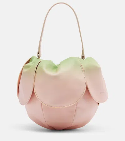 Simone Rocha Leather Shoulder Bag In Pink