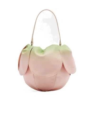 Simone Rocha Leather Shoulder Bag In Pink