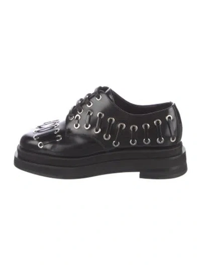 Pre-owned Simone Rocha Leather Sneakers In Black