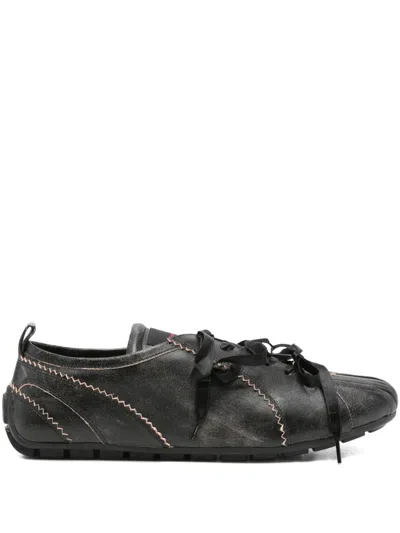 Simone Rocha Leather Sneakers In Brown
